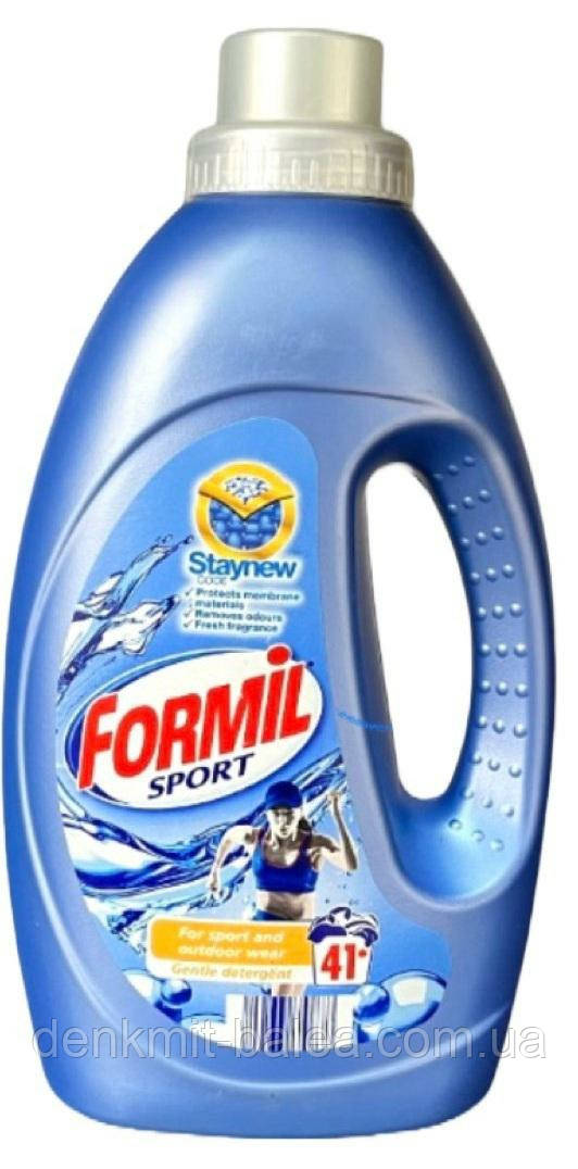 Гель для прання білизни із синтетичних тканин Formil Sport 1500 мл, фото 1