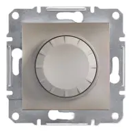 Светорегулятор поворотный (диммер) Сталь и Бронза Asfora Schneider Electric без рамки внутренний