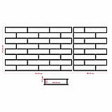 Набір трафаретів багаторазовий для штукатурки Цегла 722х472х3 мм tdsn-1.3Е, фото 2