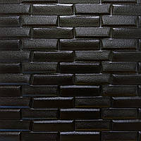 Самоклеючі 3д панелі чорна кладка 700х770х7мм (038) SW-00000303