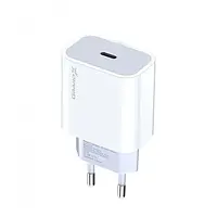 Адаптер живлення для телефона Grand-X CH-770 White (1xUSB 20W PD 3.0 USB-C iPhone і Android QC4.0)