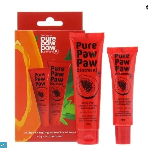Набір відновлюючих бальзамів для губ Pure Paw Paw Duo Original, фото 1