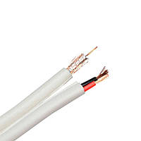 Комбинированный кабель Dialan 3C2V (40%) 1х0.5 Cu и 2х0.5 CCA неэкранированный белый
