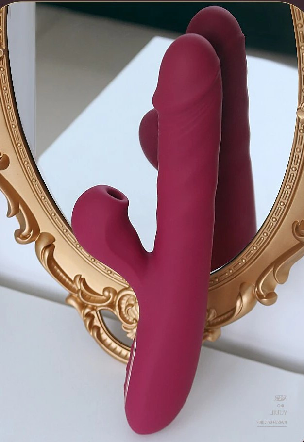 Фалоїмітатор вібратор для жінок Кролик вібратор подвійний із підігрівом Великий жіночий вібратор, фото 1