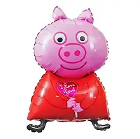 Фигура FLEXMETAL-ФМ Свинка Пеппа с сердечком Розовая