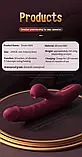 Фалоїмітатор вібратор для жінок Кролик вібратор подвійний із підігрівом Великий жіночий вібратор, фото 8