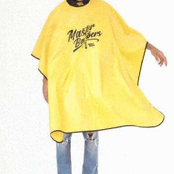 Перукарська накидка в тубусі Nishman Master Barbers Neocape, жовта (10306011)