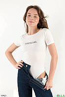 Жіноче боді з принтом OFFICIAL