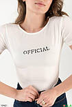 Жіноче боді з принтом OFFICIAL, фото 2