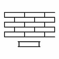 Набір трафаретів 3 мм багаторазовий для штукатурки Цегла 603х298 мм tdsn-1.53Е