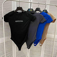 Жіноче боді з принтом OFFICIAL