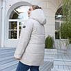 Зимові жіночі куртки великий розмір 48-56 пломбір, фото 6