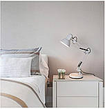 Лампа настільна офісна для манікюру затискачем біла лампа на струбцині та на підставці, лампа для школяра NSM-800A, фото 4
