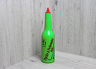 Бутылка для флейринга пластиковая зеленая с рисунком 500 мл