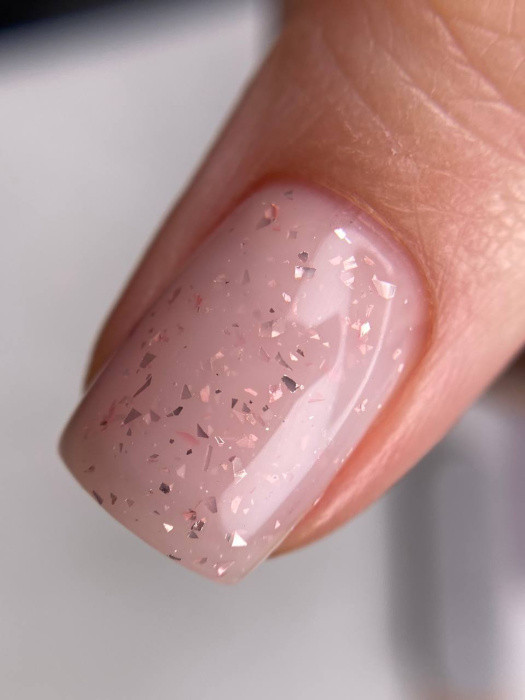 Гель для нігтів Dark Medium Potal Gel No01с блискітками без пензля, 15 мл