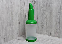 Бутылка для дрессинга пластиковая зеленая 1 л