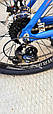 Гірський підлітковий велосипед S700 Mercury-OVERLORD 24 дюйми, Рама 14", 24 швидкості Синій, фото 5