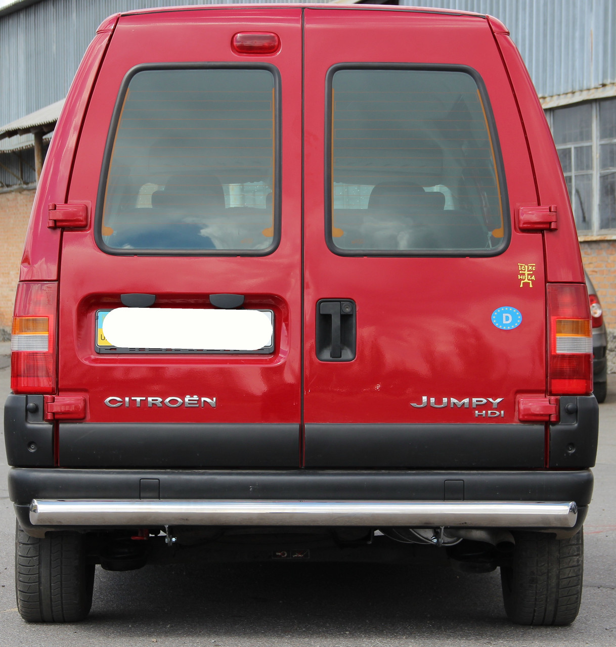 Захист заднього бампера на Citroen Jumpy (1995-2007)