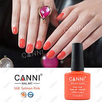 Гель-лак Canni 168 розово-оранжевый 7,3 мл