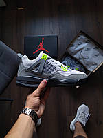 Мужские JORDAN 4 RETRO SE 95 NEON, Найк джордан ретро, стильные Air Jordan 4 Retro SE 95, замш