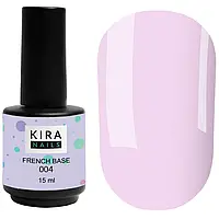 Kira Nails French Base 004 (фіолетовий), 15 мл