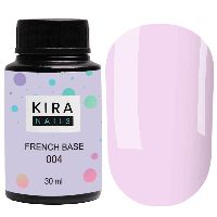 Kira Nails French Base 004 (лиловый), 30 мл