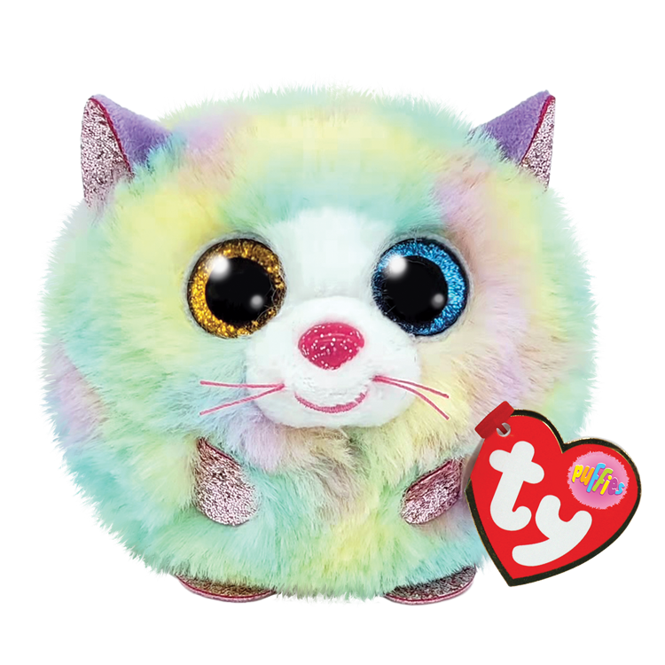 Дитяча м'яка іграшка TY PUFFIES Кошеня HEATHER 42503