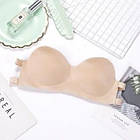 Бюстгальтер з регульованою спинкою Безшовний Classic, гладкий бюстгальтер з пуш ап з регульованою спиною, фото 2