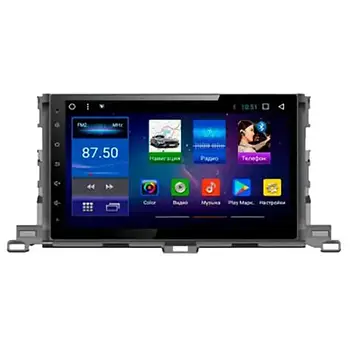 Штатна автомагнітола з навігацією GPS для автомобілів Toyota Highlander 2015 (10") Android 10.1 (4/32)