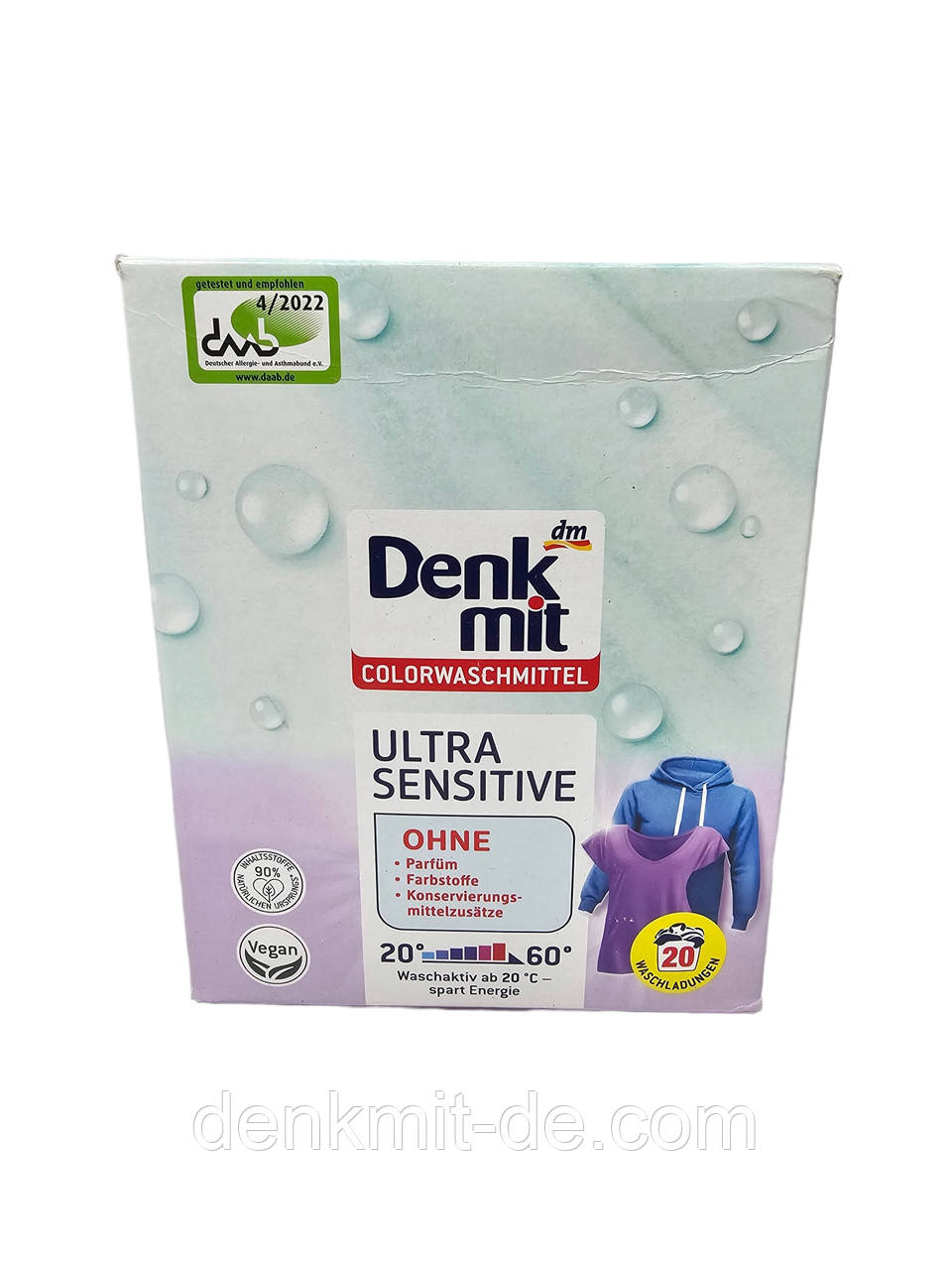 Пральний порошок Denkmit Ultra sensitive color , 1.35 кг (20 прань)