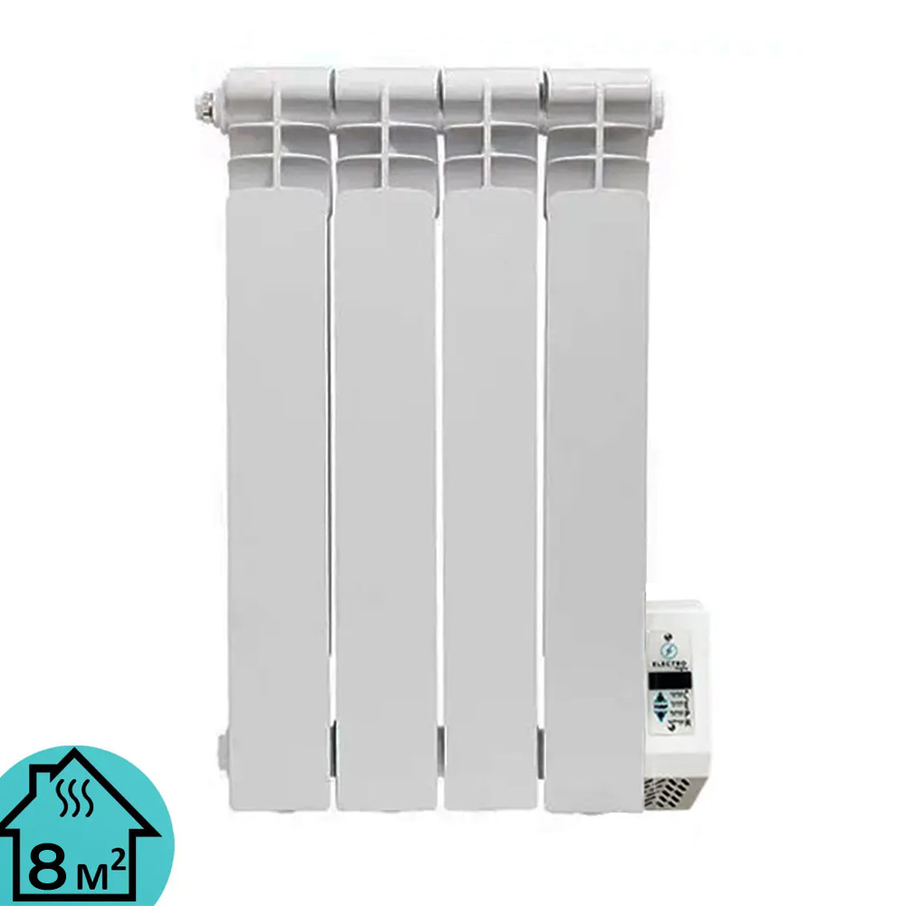 Електрорадіатор масляний алюмінієвий Electro Elite 4SE, 4 секції,8м2, програматор, 400Вт, фото 1