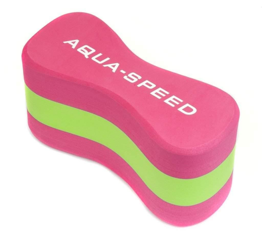 Колобашка для плавання Aqua Speed JUNIOR 3 LAYESR PULLBUOY 6779 Уні рожевий, зелений 20x8x10cм (149-03)
