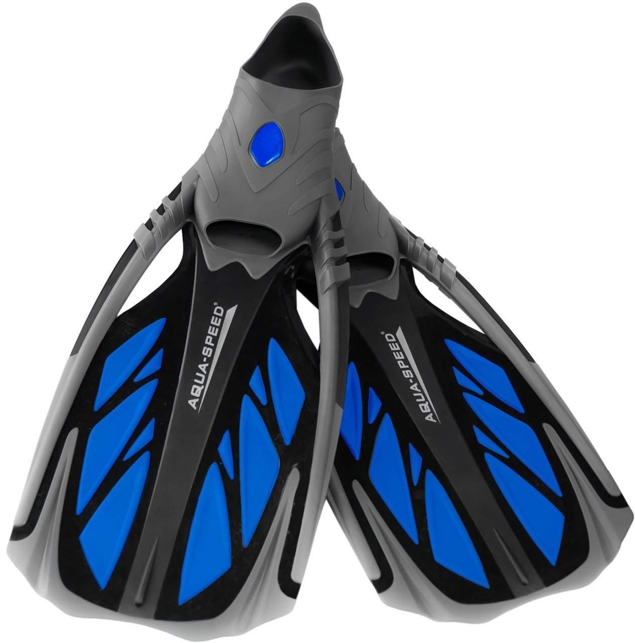 Ласти Aqua Speed INOX 5115 синій, чорний, сірий Уні 42-43 (553-11-42-43)