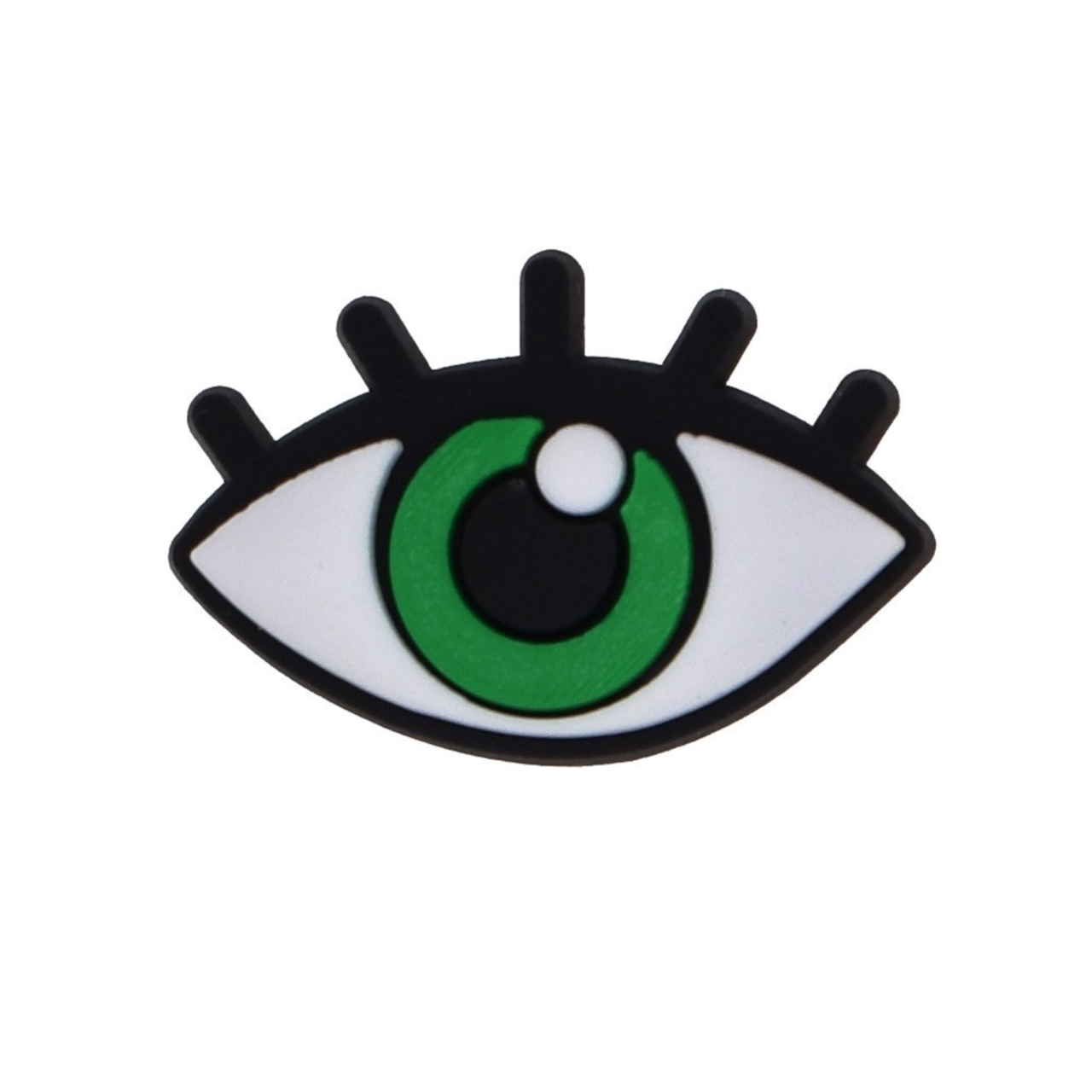 Джибітси прикраси для взуття кроксів сабо JIBBITZ Eye Зелене око №1214