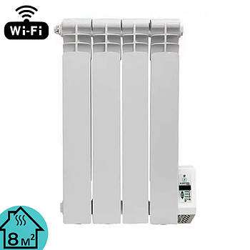 Електрорадіатор масляний алюмінієвий Electro Elite 4WE, 4 секції,8м2, Wi-Fi програматор, 400Вт