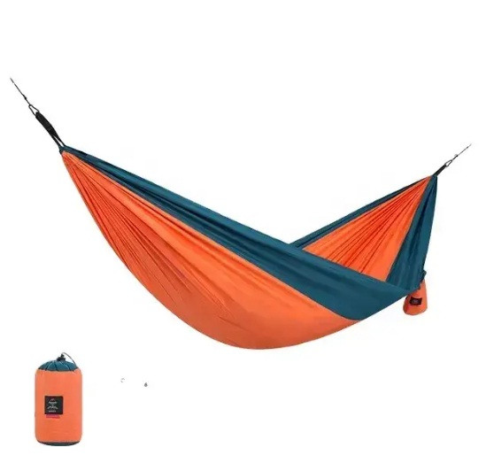 Гамак двомісний Naturehike 340T polyester жовтогарячий, фото 1