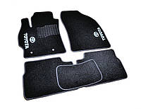 Ворсові килимки в салон авто AVTM на у Toyota Corolla 07-12 5шт Тойота Королла чорні 3