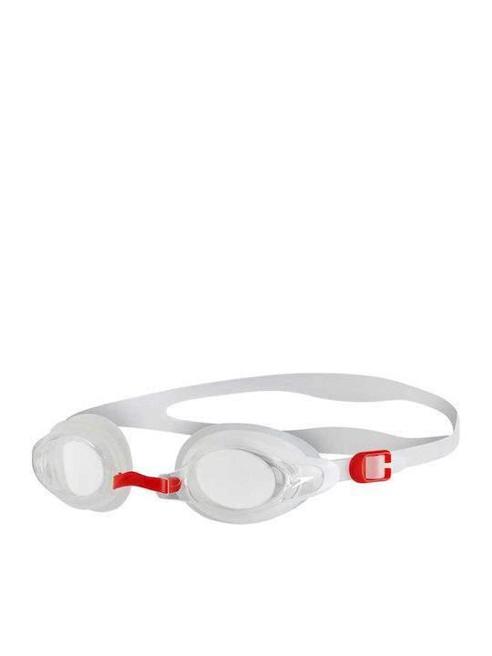 Окуляри для плавання Speedo MARINER SUPREME GOG AU біло-червоний Уні OSFM (8-11317B972-1)