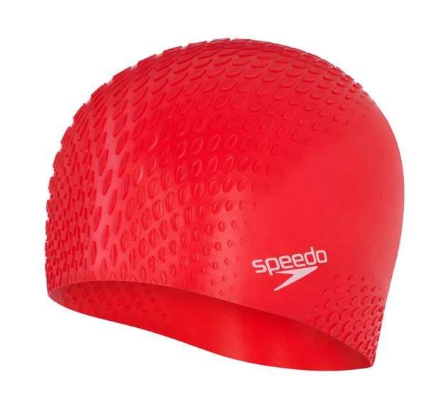 Шапка для плавання Speedo BUBBLE ACTIVE + CAP AU червоний Уні OSFM (8-139546446)