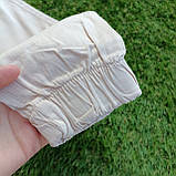 Літні бежеві підліткові  котонові  штани джогери на дівчинку Туреччина Розміри 134,152, фото 5