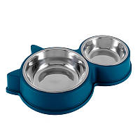 Миска для кошек Taotaopets 132215 Blue с металлической миской 26шт