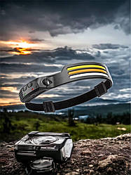 Налобний ліхтар XOKO HL-300 3 LED смуги