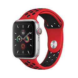 Ремінець Bingo Sport для Apple Watch 42/44/45mm (M) червоний/чорний