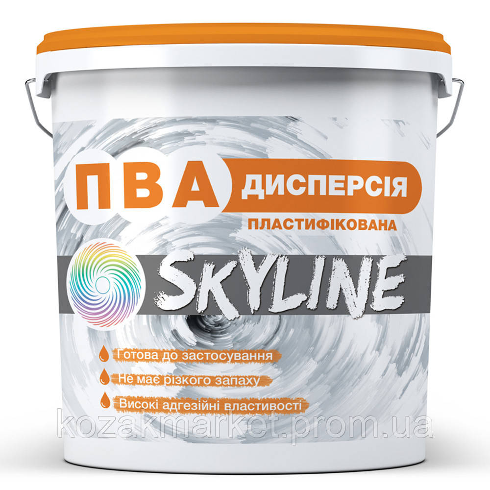 Дисперсия ПВА пластифицированная готовая к применению SkyLine 3 кг Белый KT, код: 7443790 - фото 1 - id-p1915273044