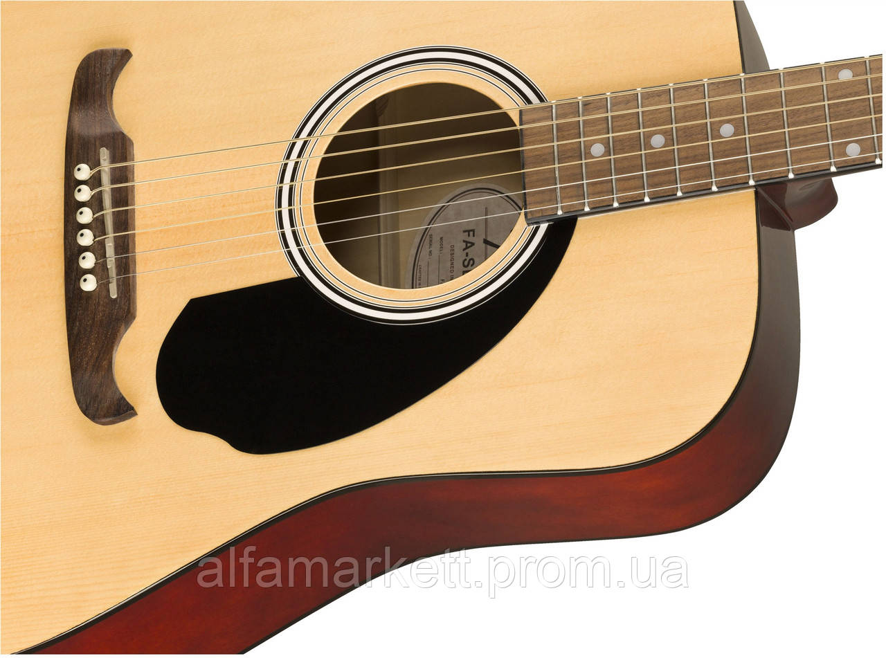 Акустическая гитара Fender FA-125 Natural WN w Gig Bag AT, код: 6556966 - фото 4 - id-p1915291565