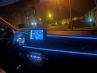 Подсветка в авто 5м USB, декоративный молдинг с подсветкой, Синий