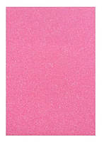 Фоаміран самоклеючий з глітером, 20*30см Рожевий