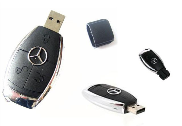 USB флешка в виде ключа Mercedes Benz 16 Gb - фото 1 - id-p333657622