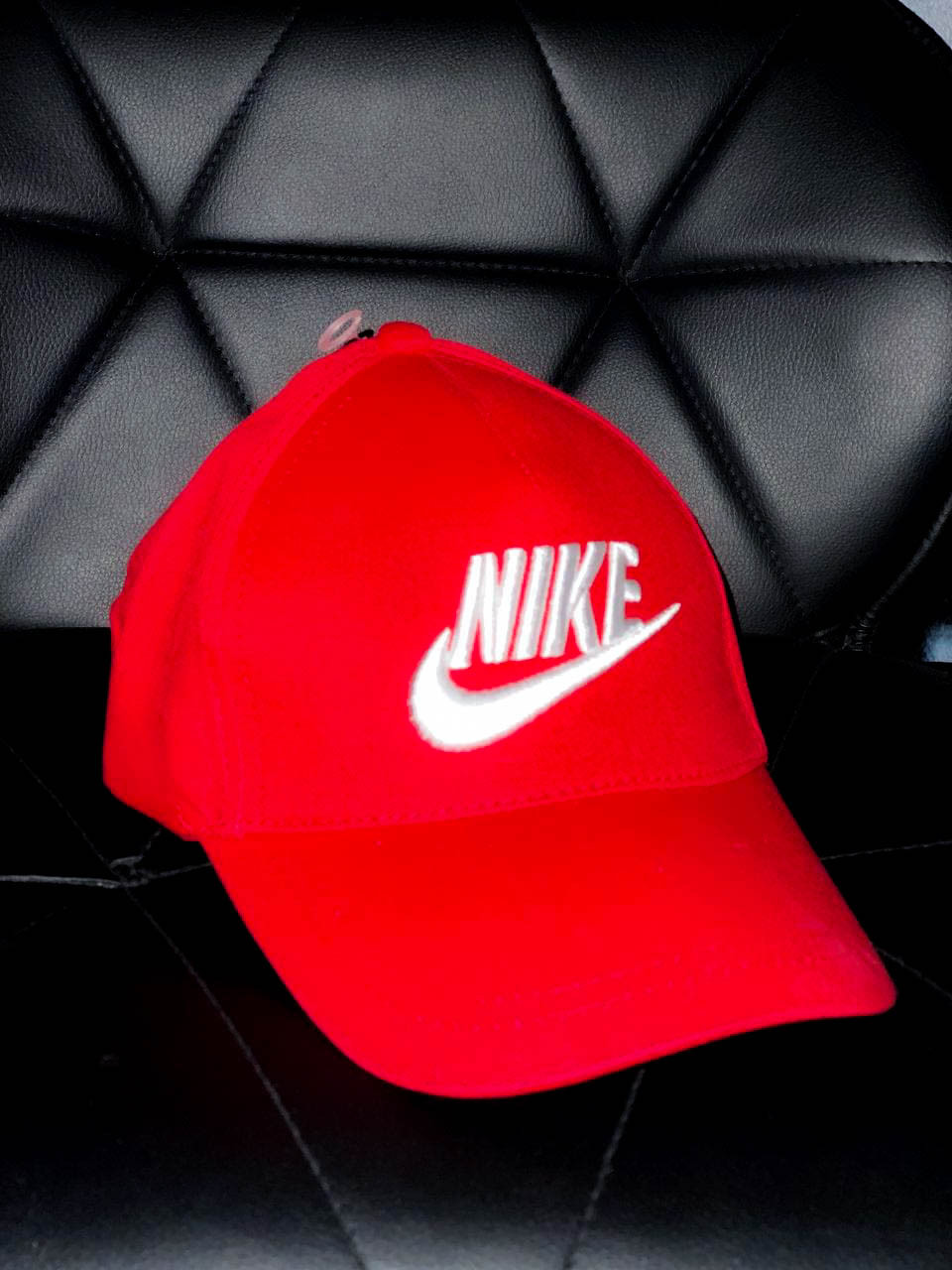 Бейсболка чоловіча червона весна-літо Кепка Nike (Найк)
