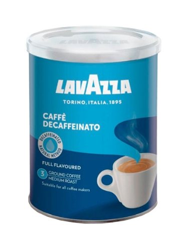 Кава Lavazza DEK 250 г Ж/Б Мелена, фото 1